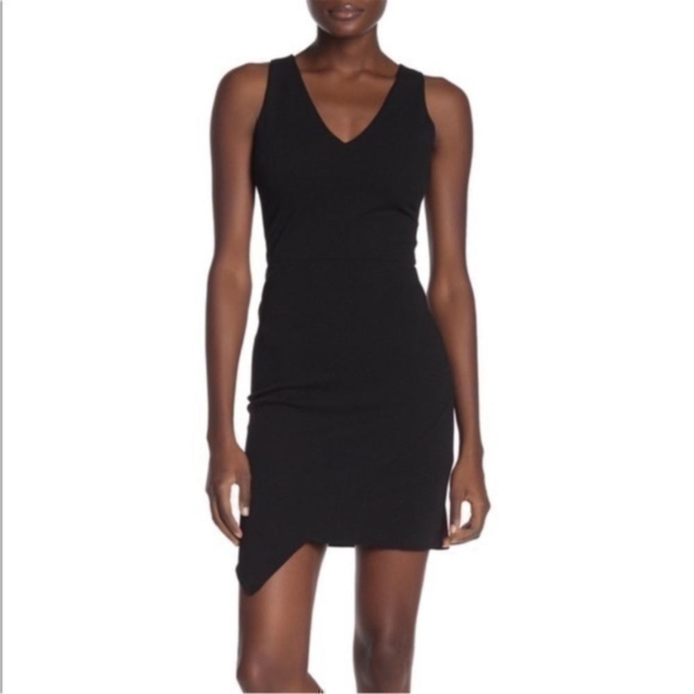 NWOT Love...Ady Deep V Asymmetrical Tank Dress M
